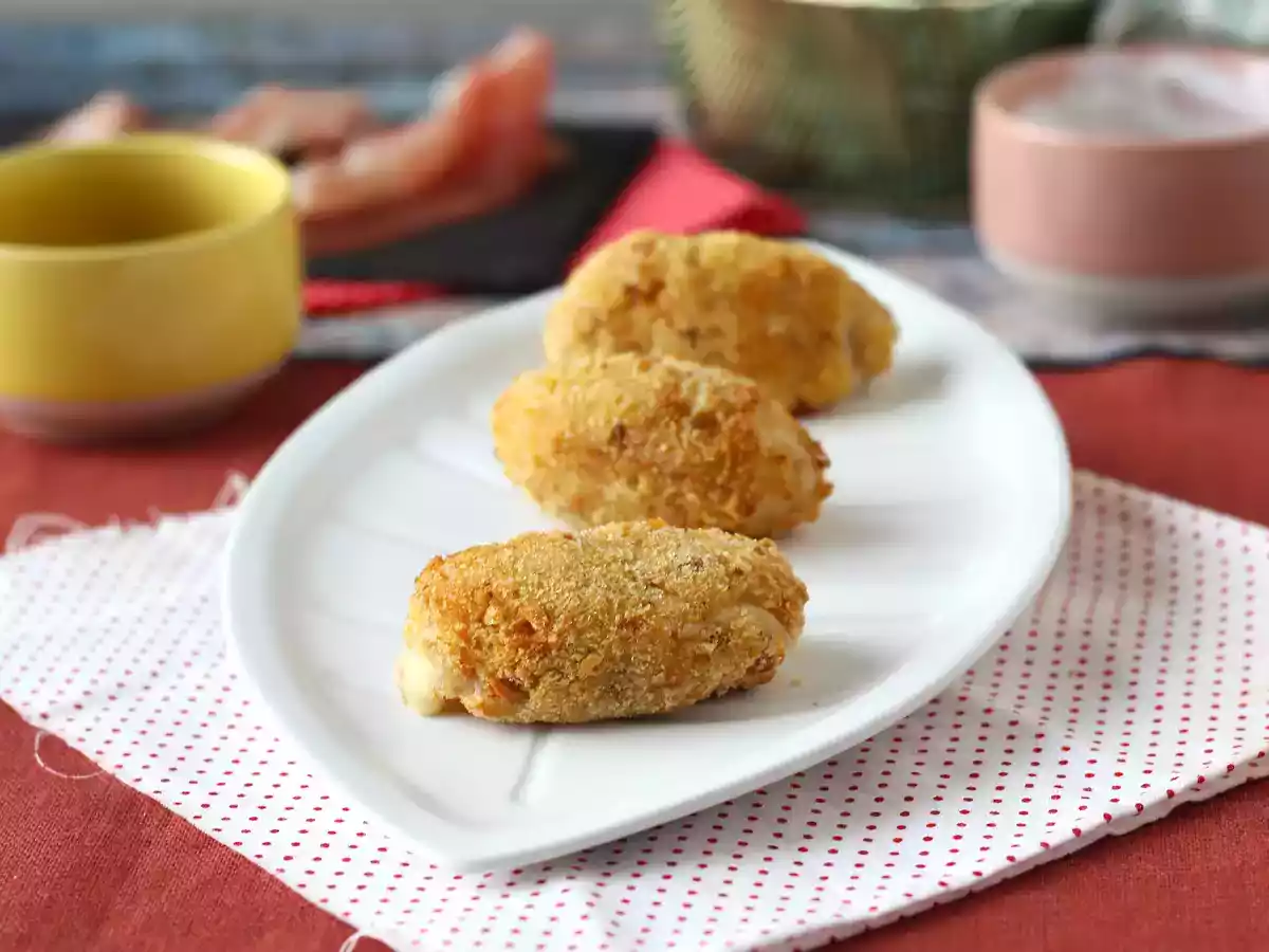 Croquetas de jambon au Air Fryer : peu d'huile mais toujours aussi croustillantes ! - photo 2
