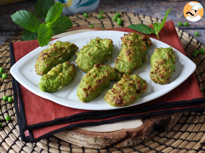 Croquettes de petits pois et feta au Air Fryer