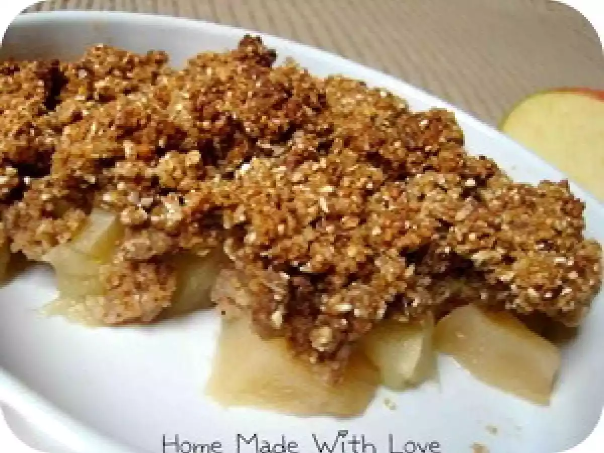 Crumble aux pommes et aux épices spéculoos sans matière grasse - 1, 5pt/pers - photo 2