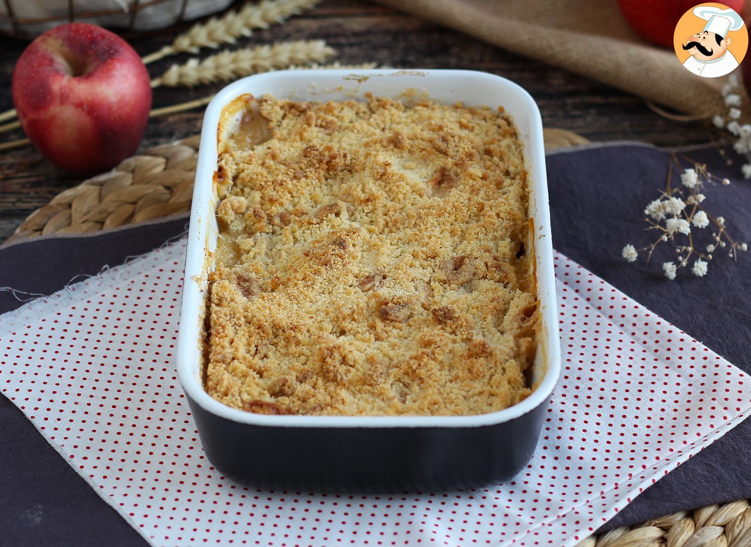 Crumble Aux Pommes Super Facile - Recette Ptitchef