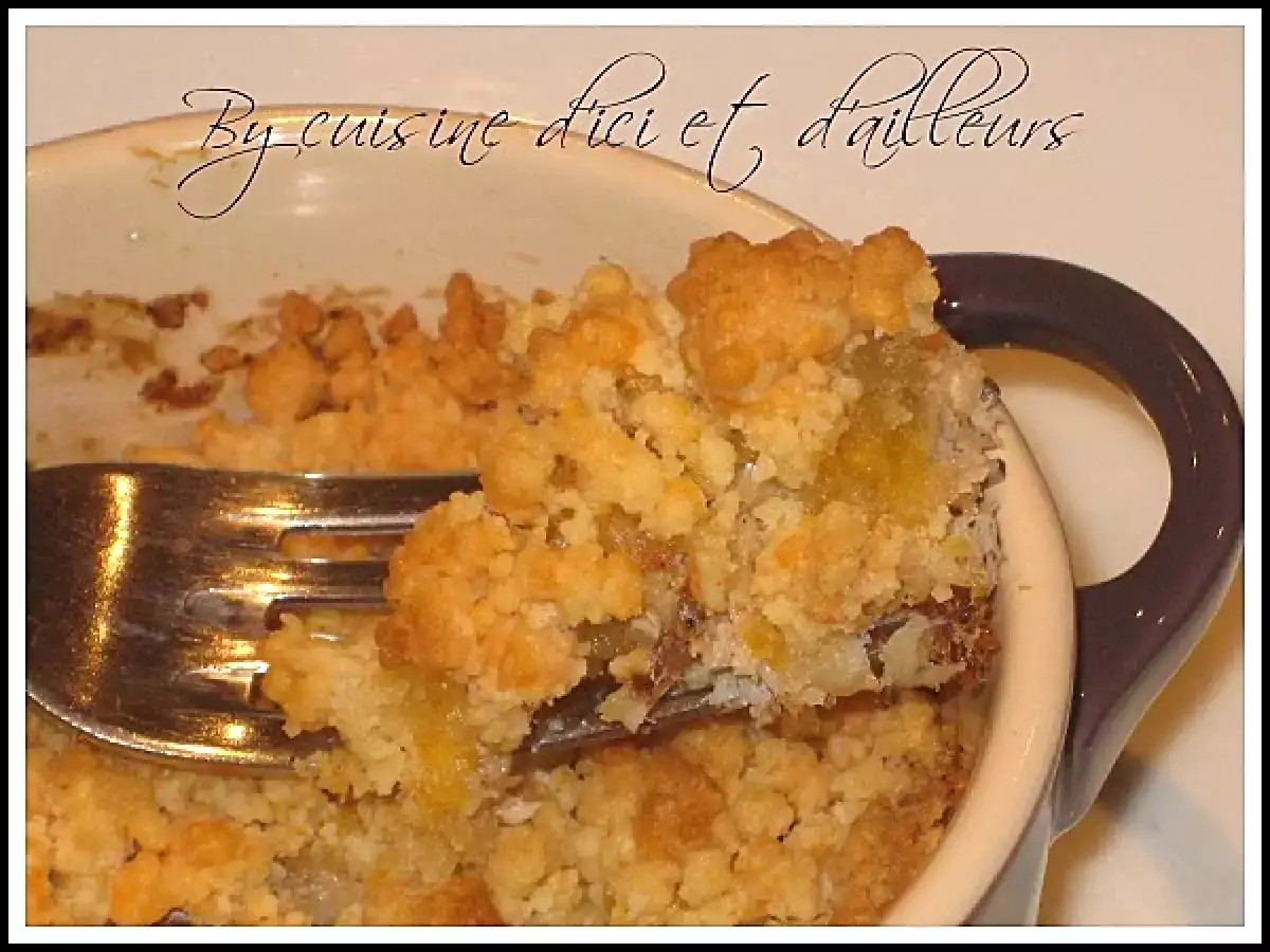 Crumble de colin à l'emmental & mimolette - photo 2