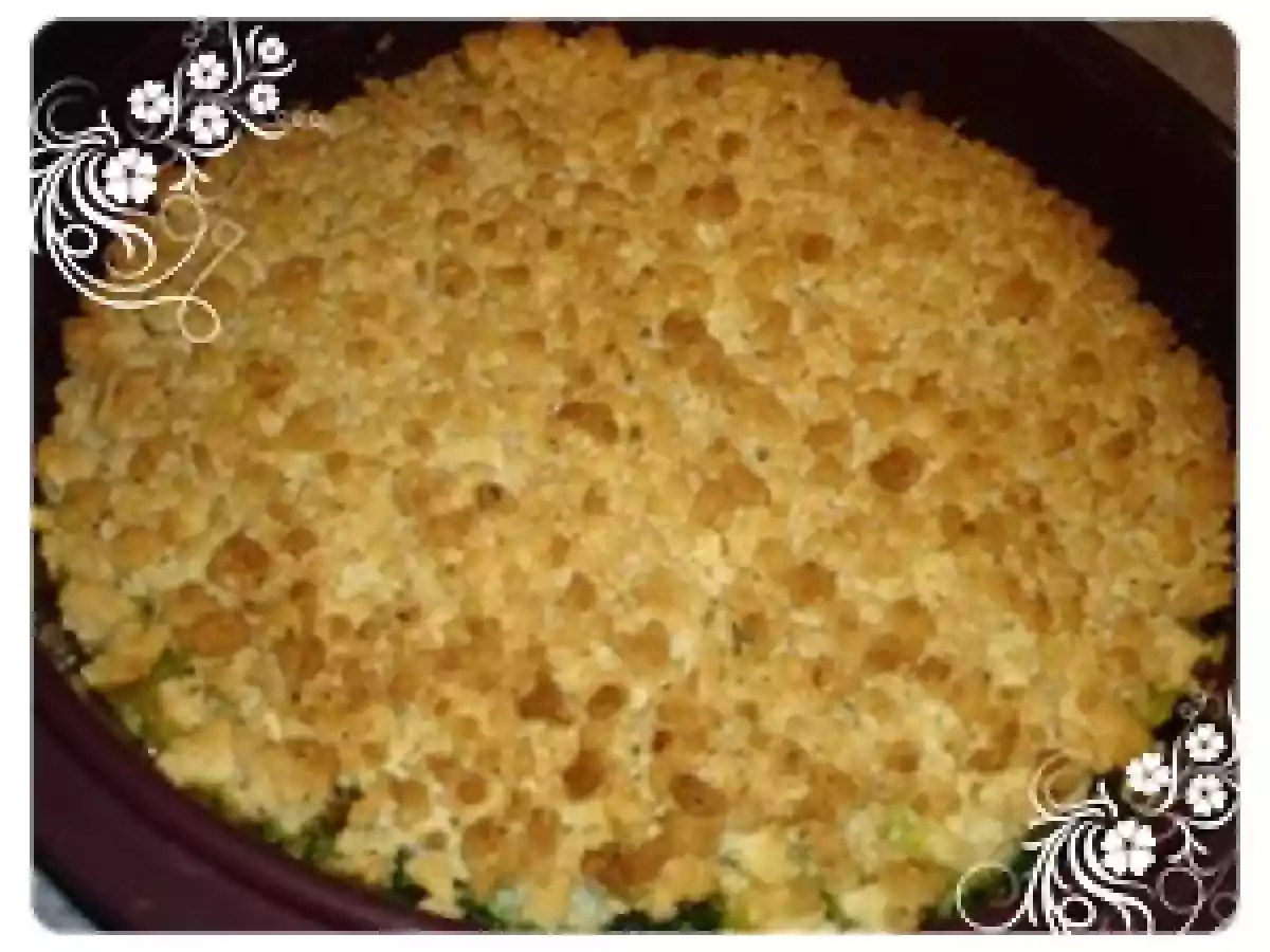 Crumble de pangasius aux épinards