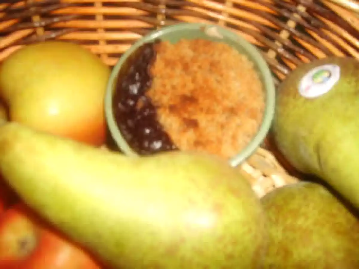 Crumble poire-chocolat et...caramel. - photo 2
