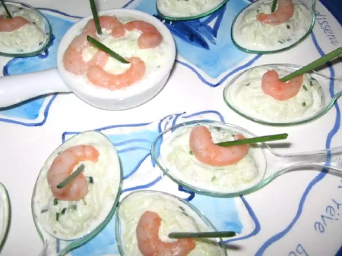 Cuillère de concombre a la ciboulette - photo 2