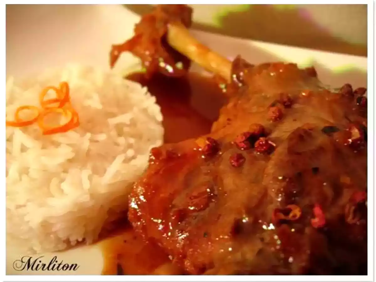 Cuisses de Canard parfumées au Poivre de Sichuan et à l' Orange... - photo 3