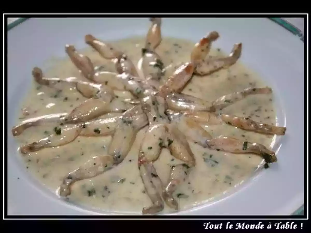 Cuisses de grenouille persillées à la crème