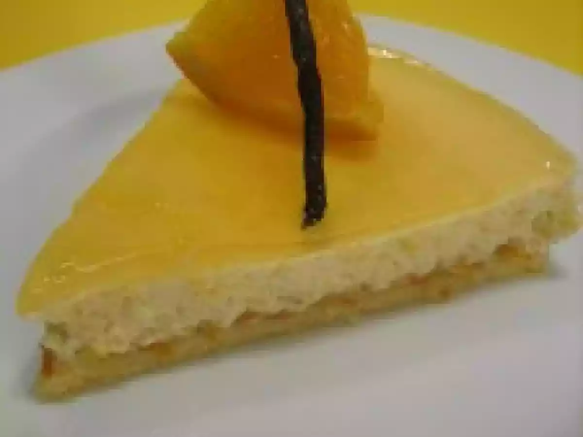 Entremets mangue-orange