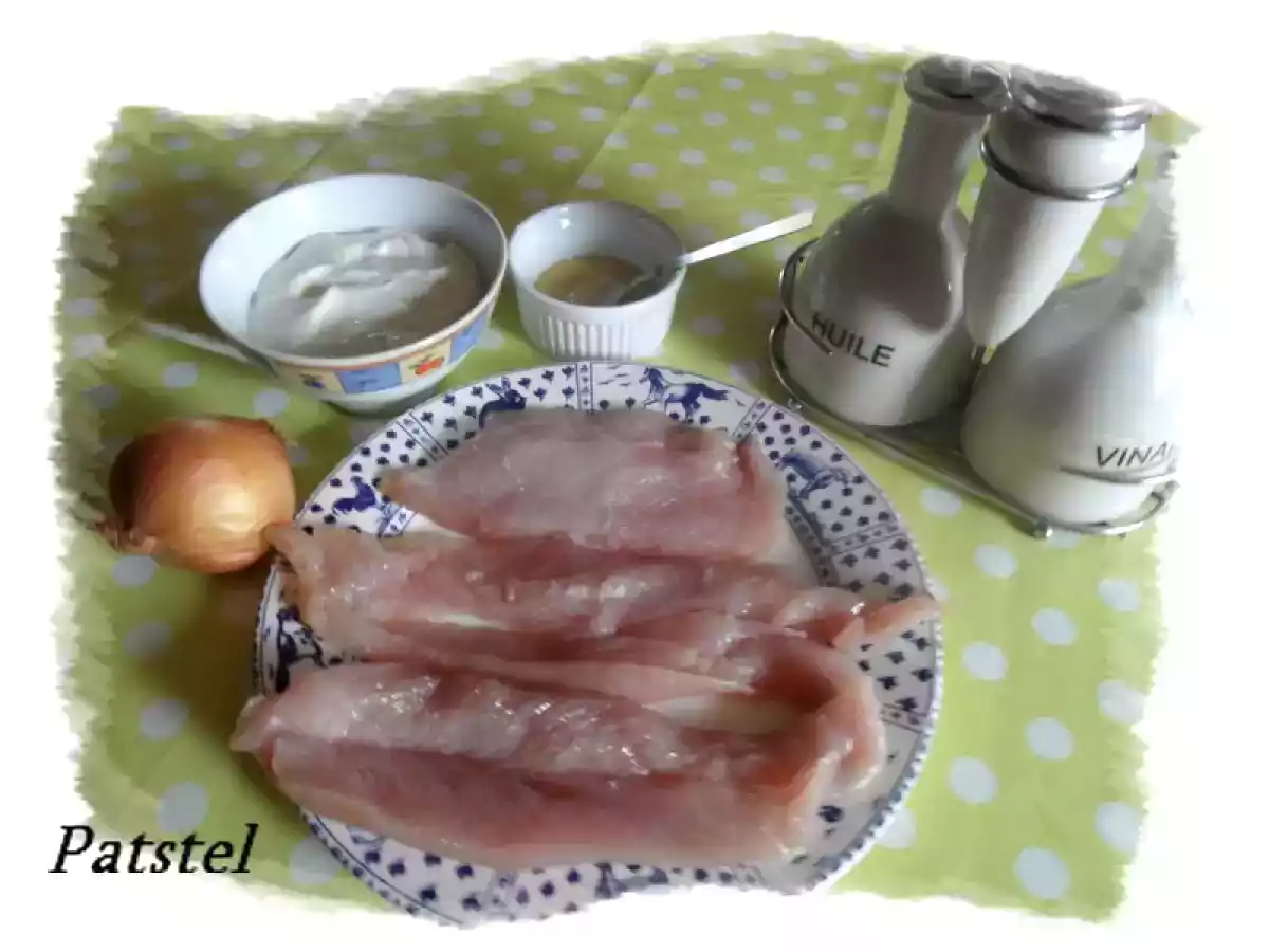 Escalope de dinde à la sauce moutarde