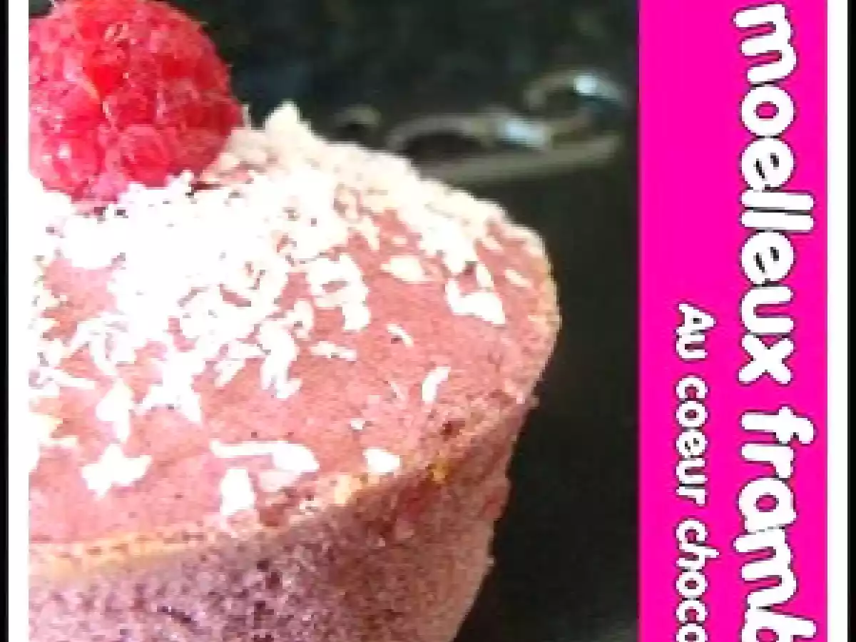 Extra moelleux framboises coeur coulant chocolat blanc - photo 3