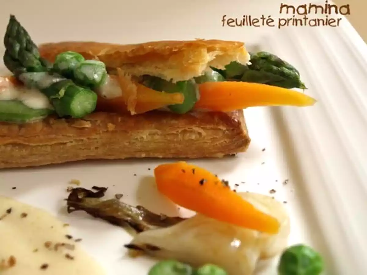Feuilleté de légumes de printemps