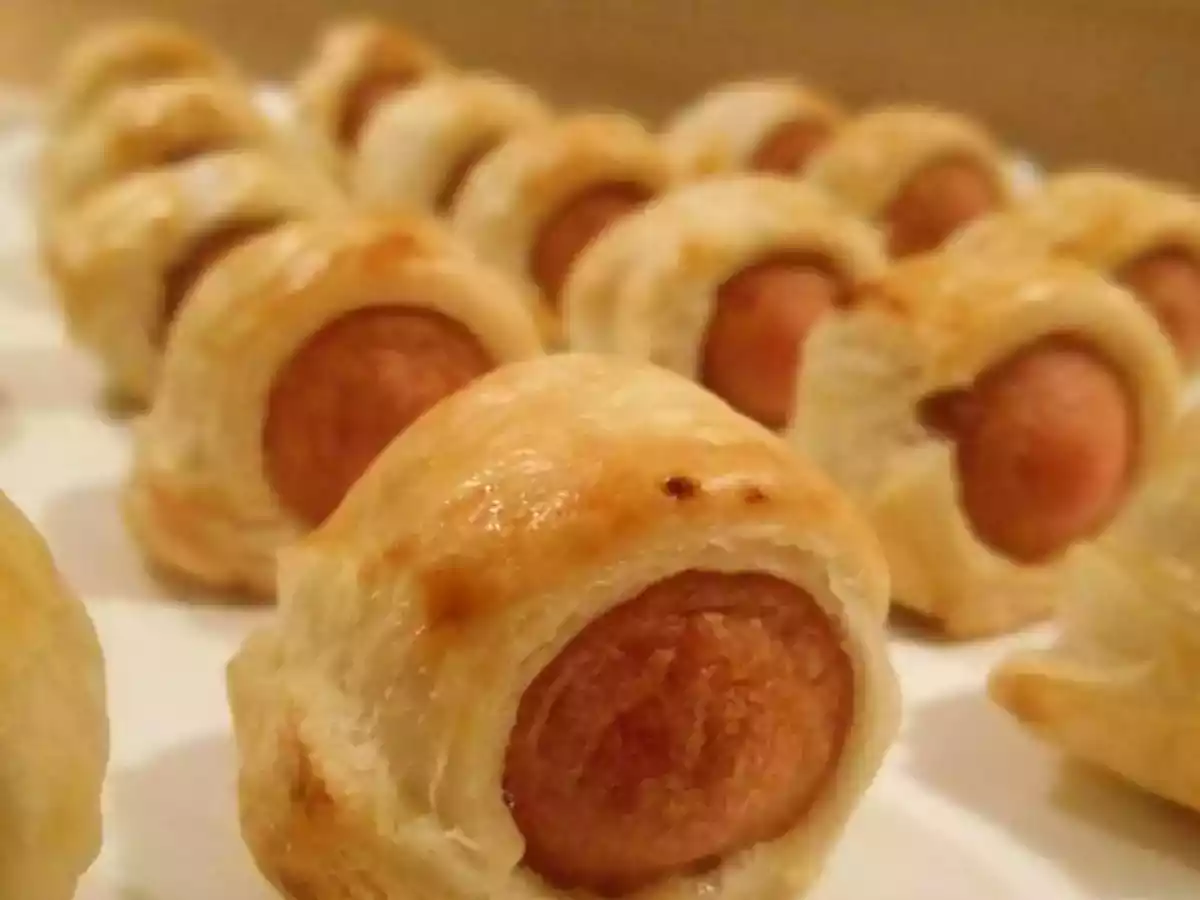 Feuilletés apéritifs aux knackis