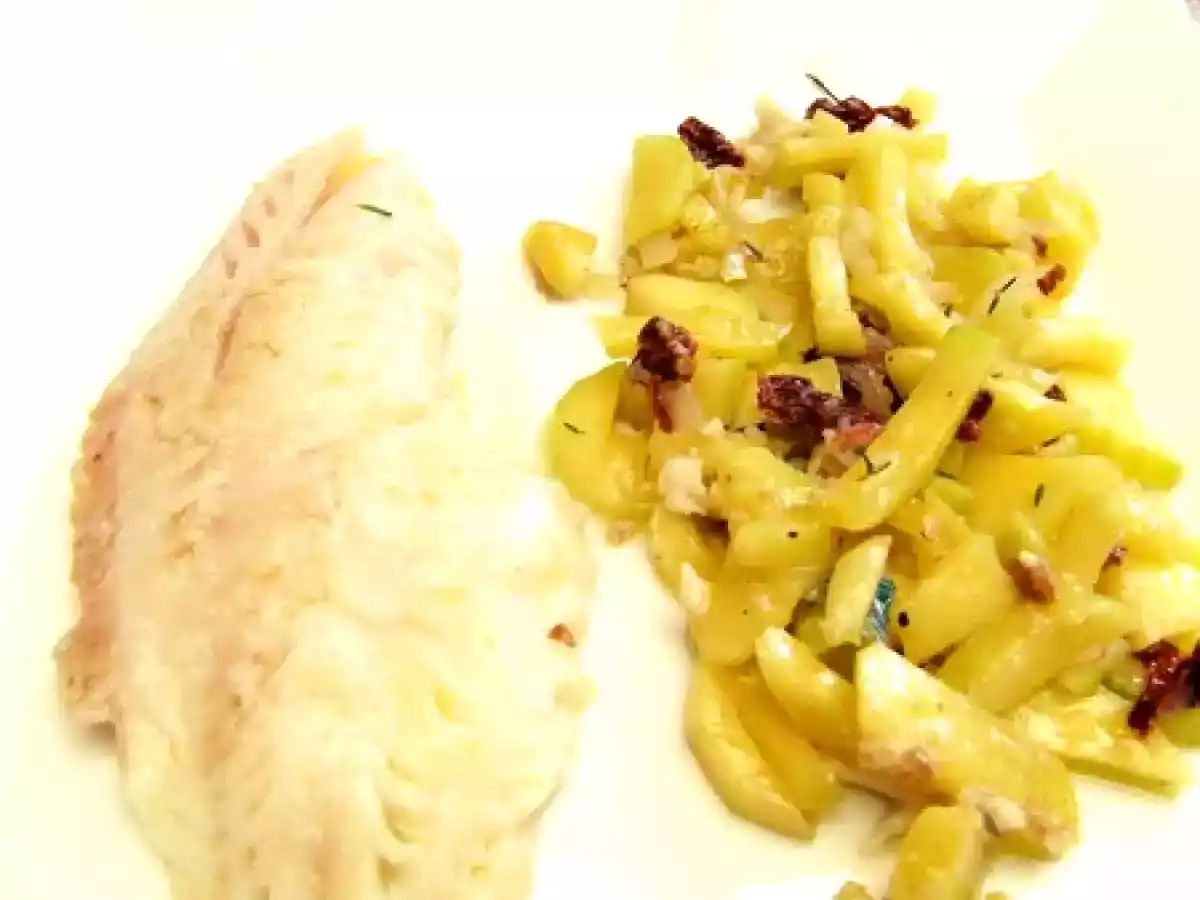 Filet de rascasse & courgette longue de Nice