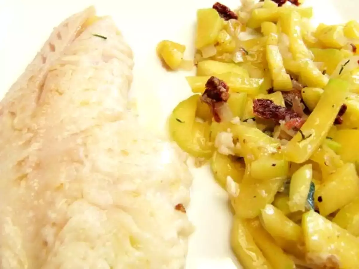 Filet de rascasse & courgette longue de Nice - photo 2