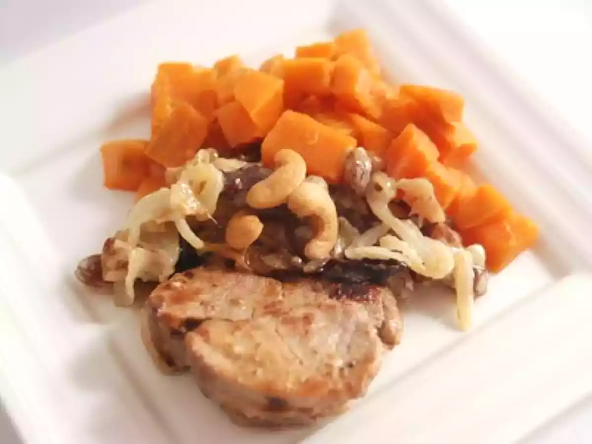 Filet mignon au lait de coco, gingembre et raisins secs - photo 2