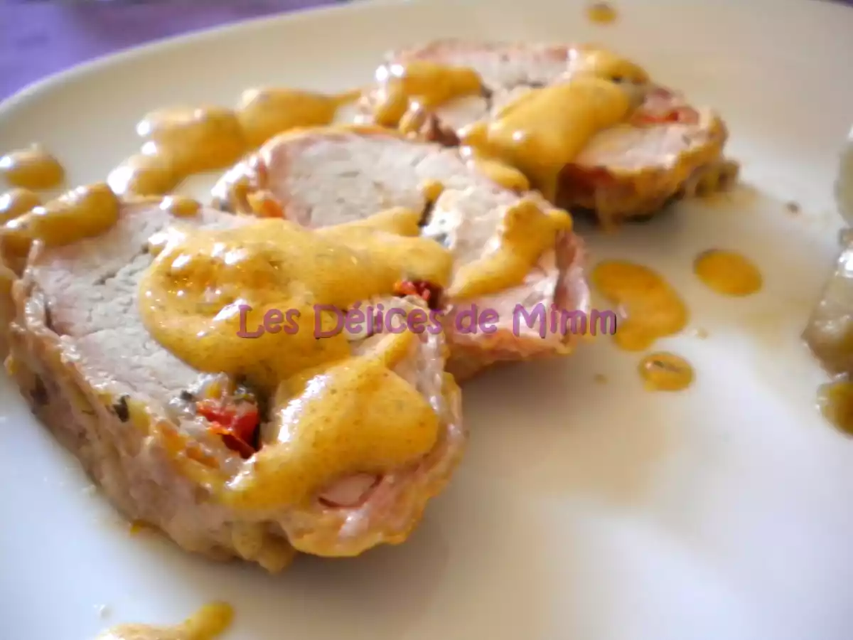 Filet mignon farci à la mozzarella et aux tomates confites - photo 2