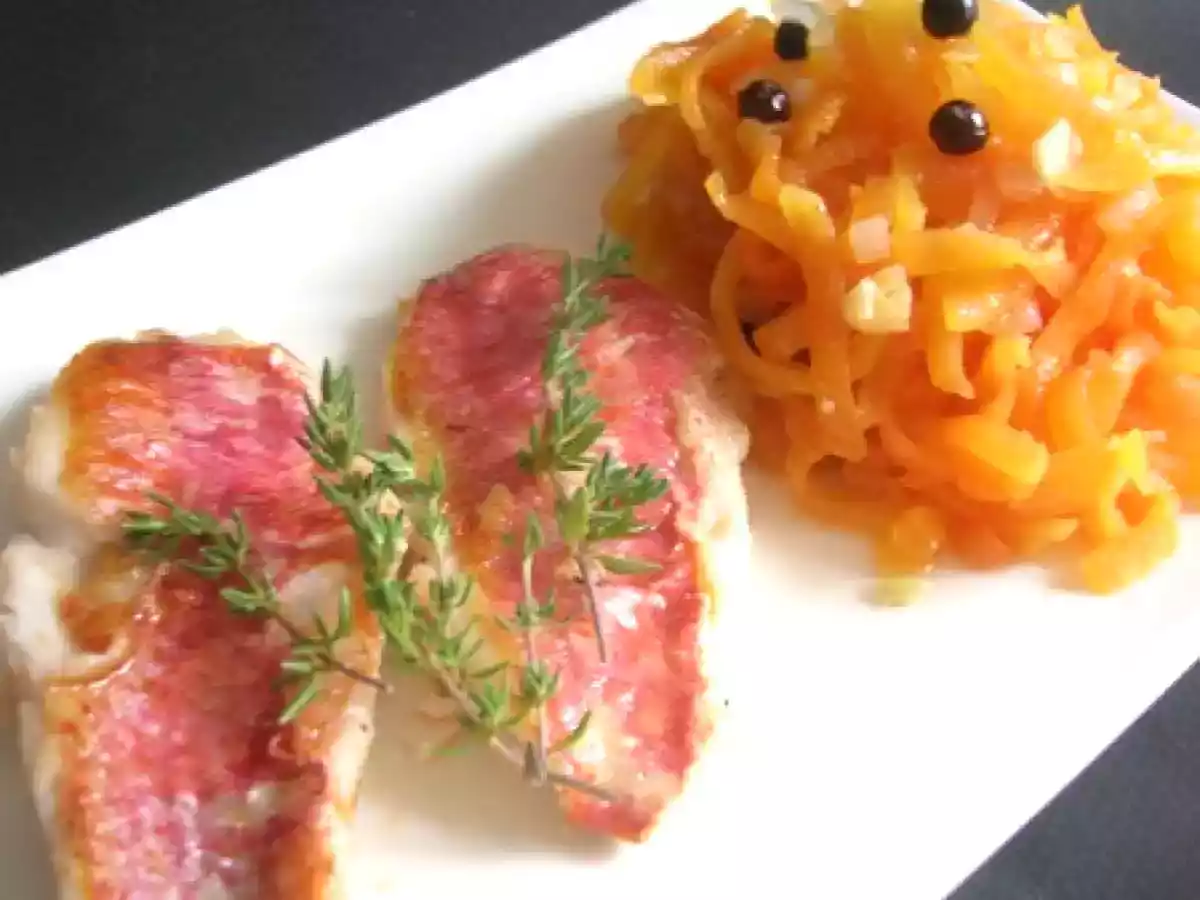 Filets de rouget et sa choucroute de papaye - photo 2