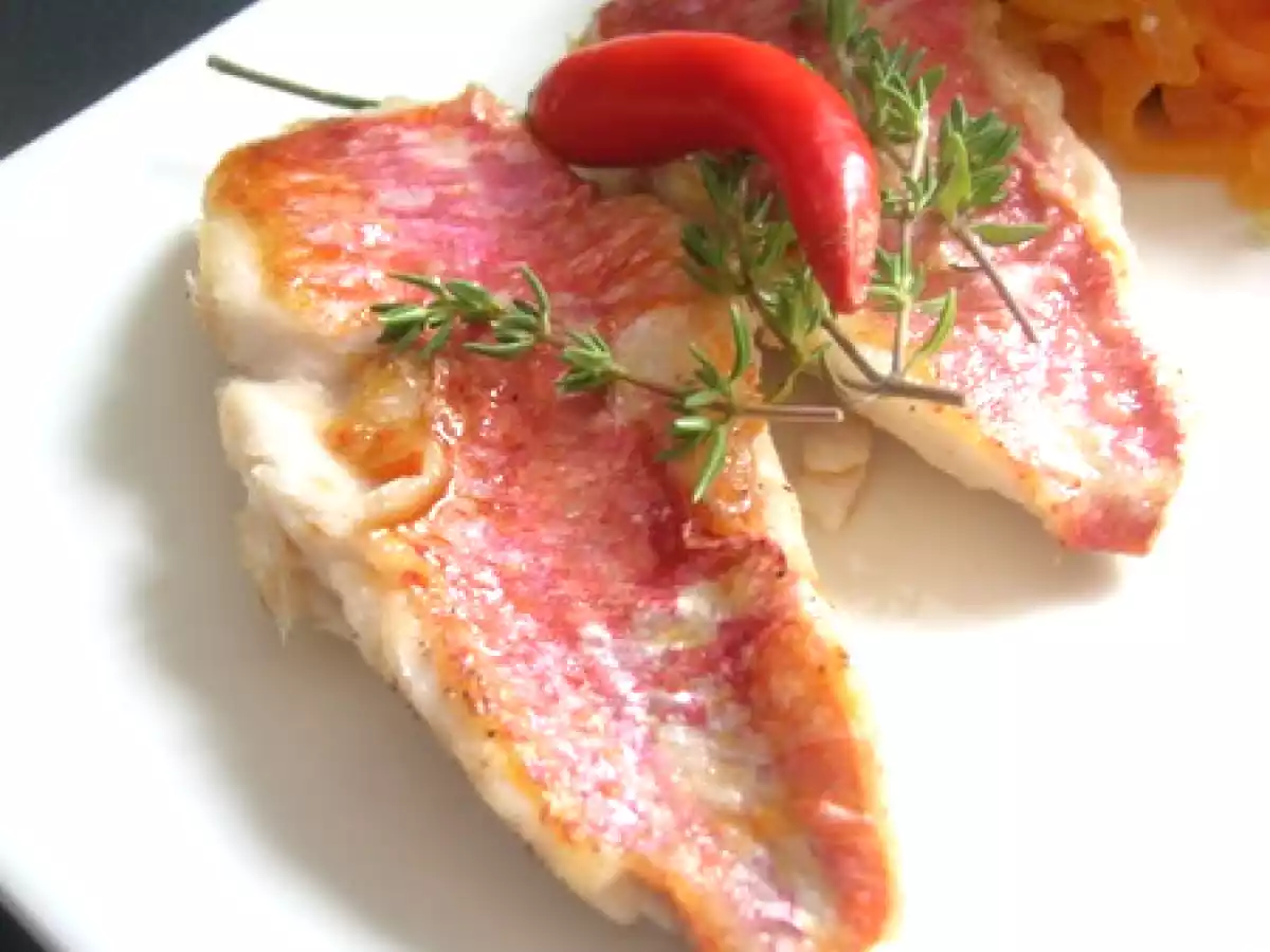 Filets de rouget et sa choucroute de papaye - photo 3