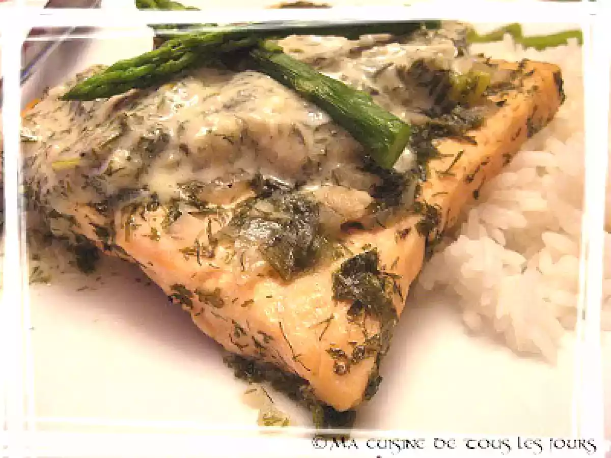 Filets de saumon pochés à l'aneth et à l'échalote - photo 2