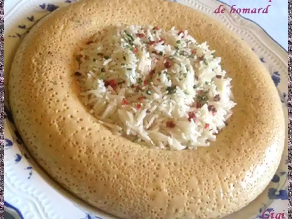 Flan à la bisque de homard