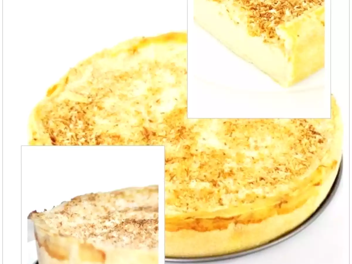 Flan coco : sans lait, ni sucre.