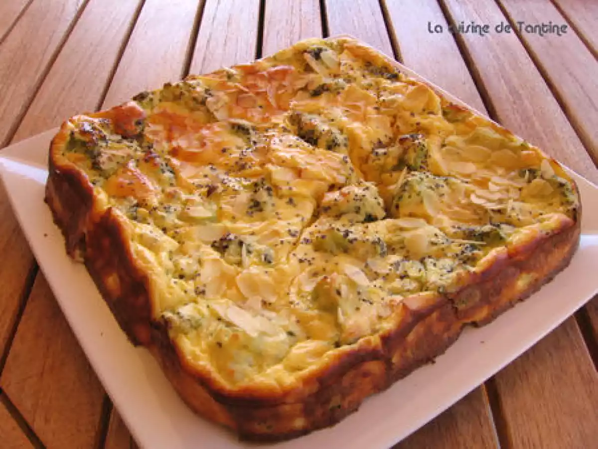 Flan de brocolis aux amandes