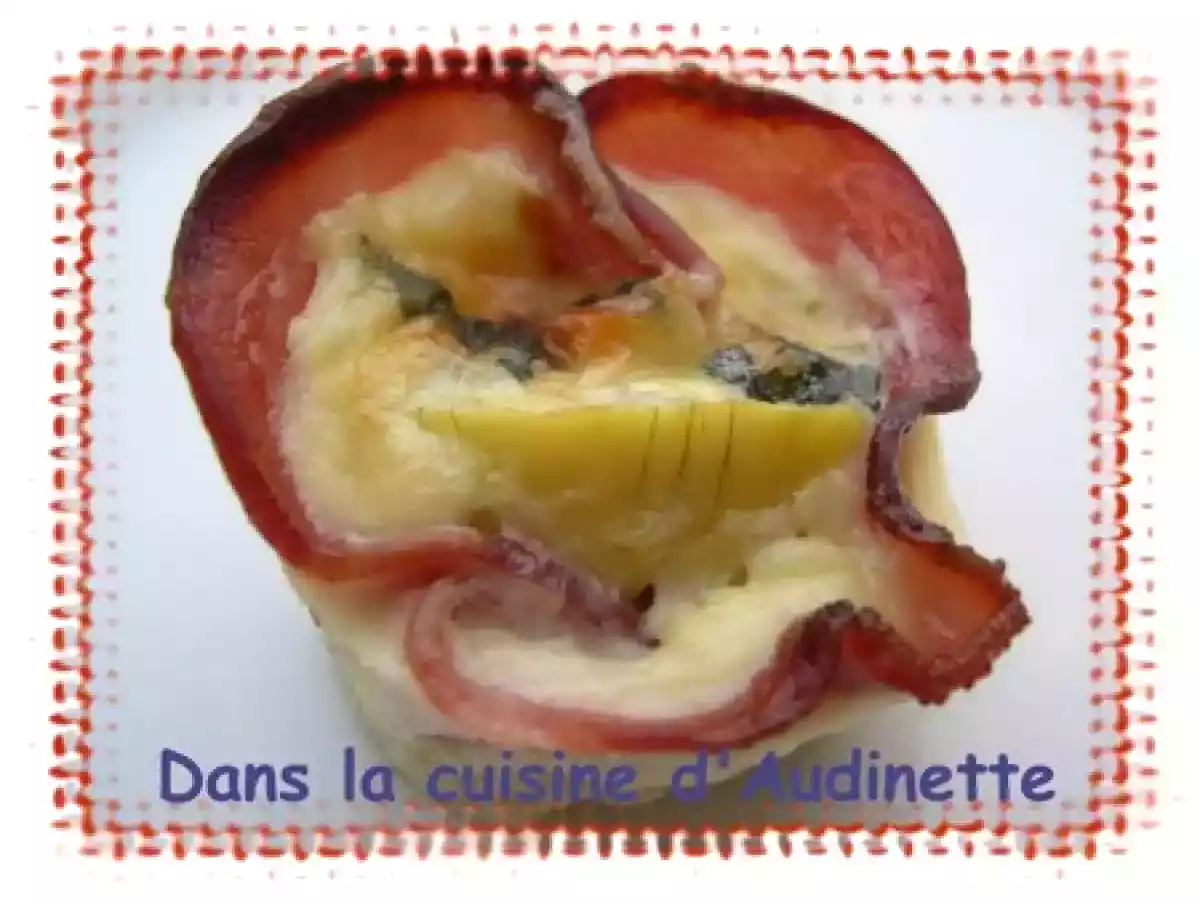 Fleurs de bacon au Bleu d'Auvergne et coeur d'artichaut - photo 3