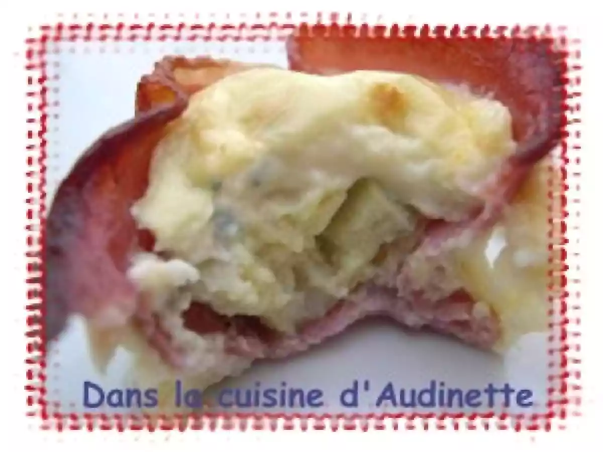 Fleurs de bacon au Bleu d'Auvergne et coeur d'artichaut - photo 4