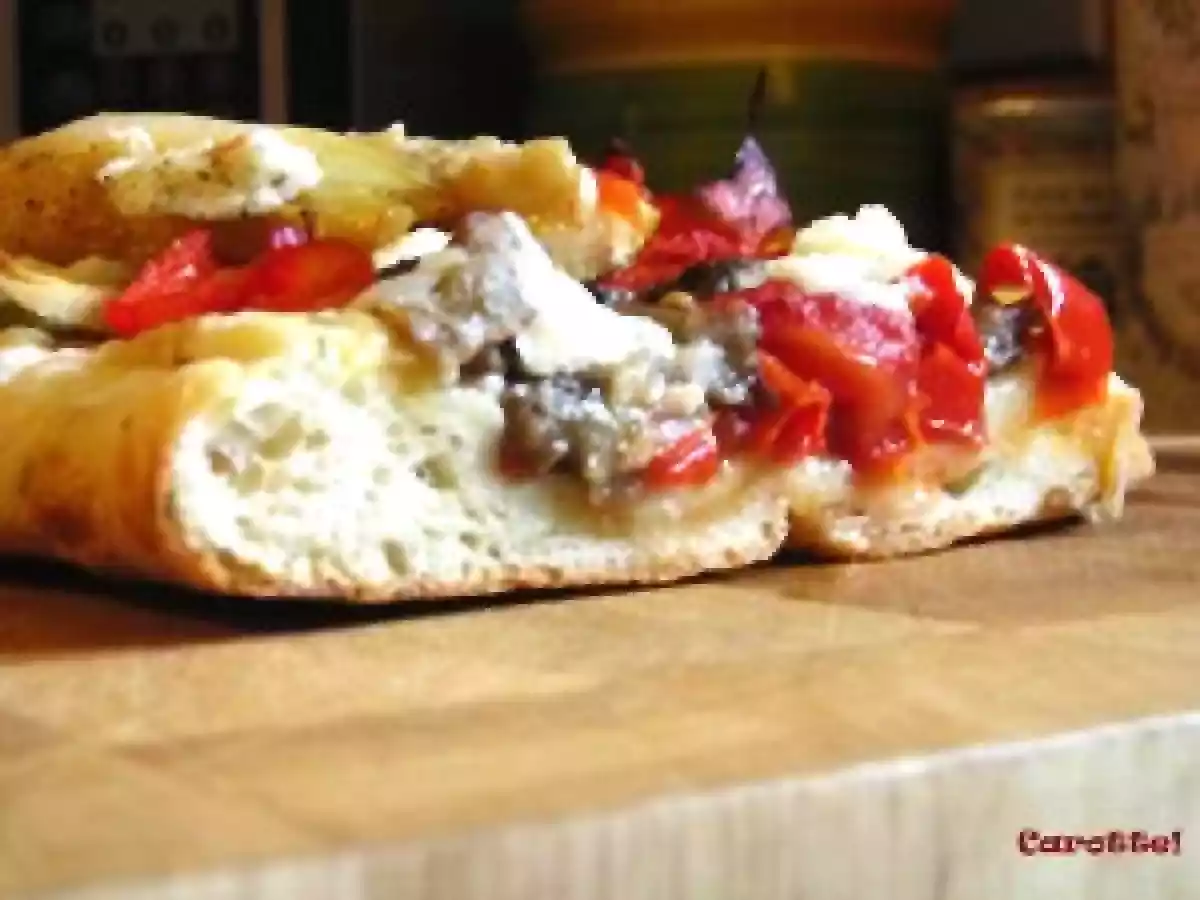 Focaccia aux légumes confits et feta - photo 2