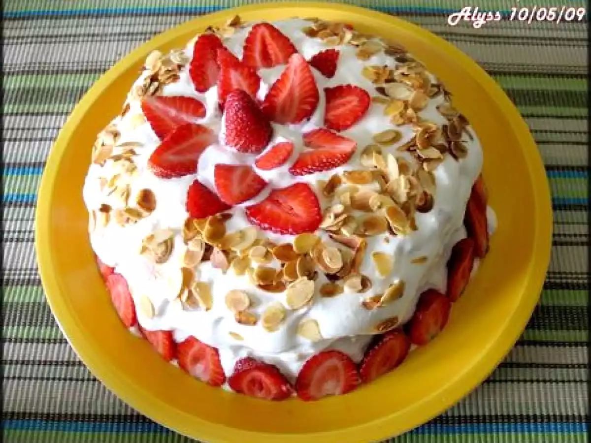 Fraisier à la crème diplomate