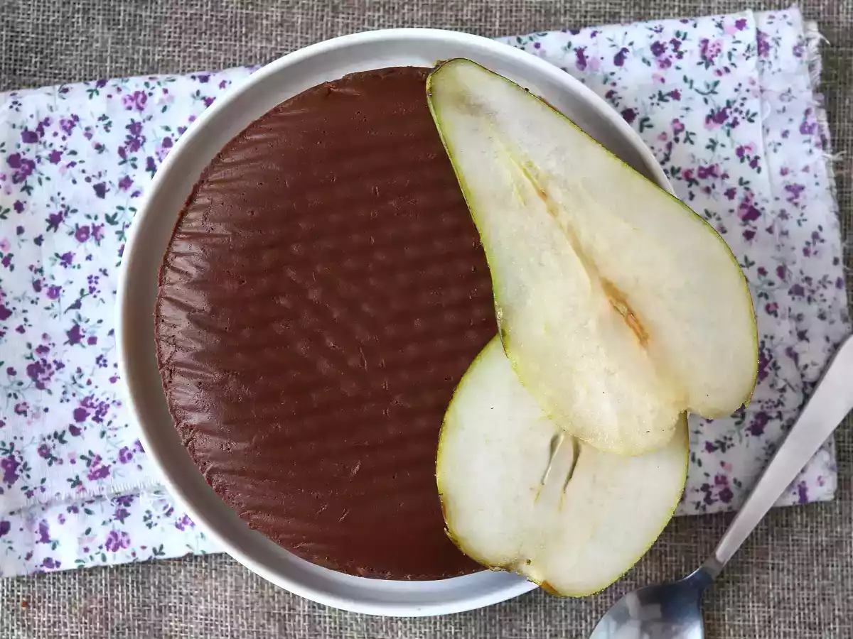 Fudge poire chocolat, le dessert super facile à faire avec seulement 2 ingrédients! - photo 4