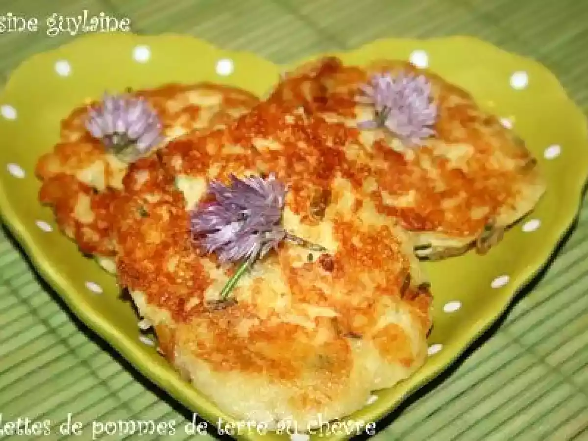 Galettes de pommes de terre au chèvre frais et à la ciboulette - photo 3