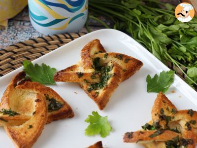 Garlic bread façon étoile avec du pain de mie - photo 3