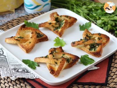 Garlic bread façon étoile avec du pain de mie - photo 2