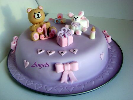 Gâteau d'anniversaire fille : 1 an ! 