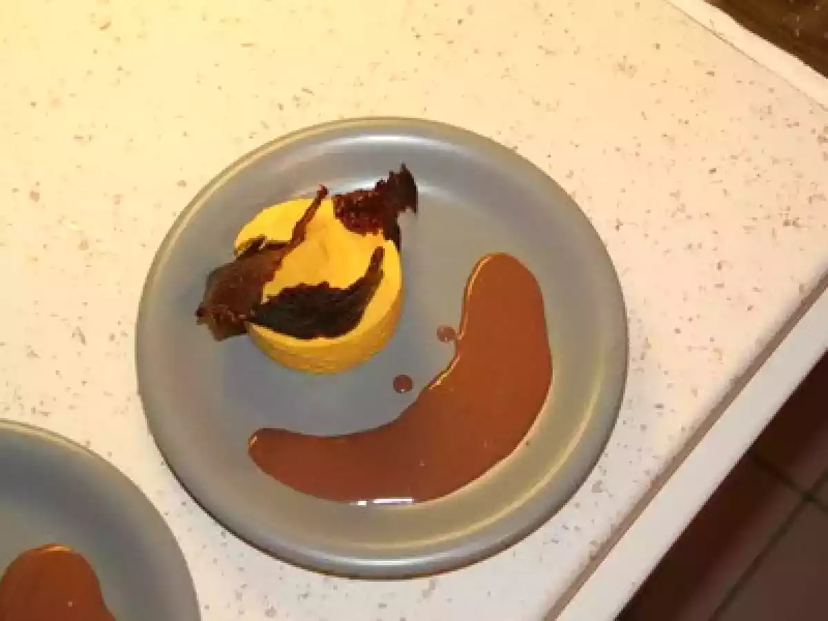 Gâteau de potimarron, nougatine de café (Michel Bras strikes again)