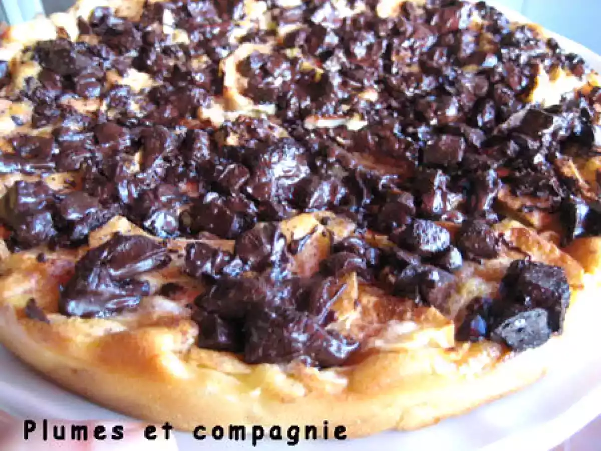 Gâteau fondant aux pommes et croûte de chocolat - photo 2