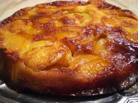 Gateau Peches Abricots Caramelises Recette Ptitchef