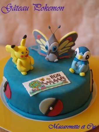 Gâteau Création - Pièce montée d'anniversaire Pokemon avec son