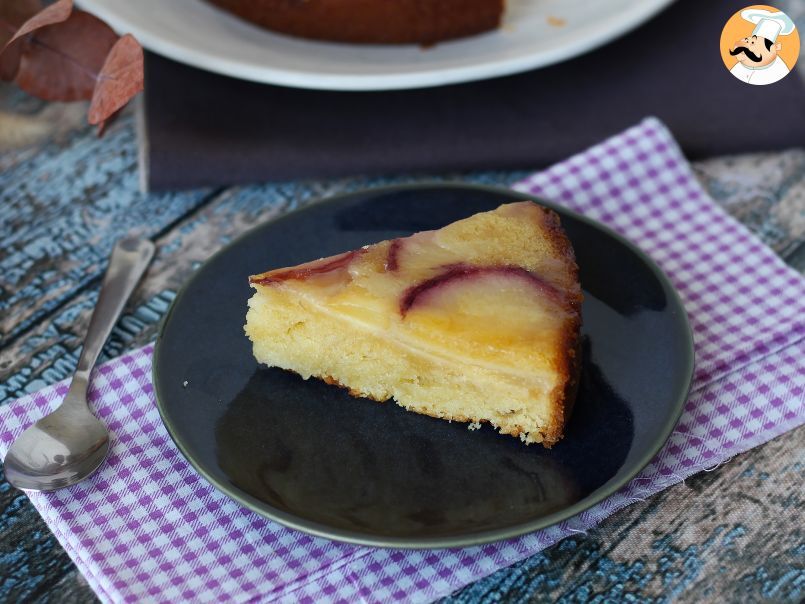 Gâteau renversé à la pêche, moelleux, fondant et caramélisé - photo 3