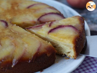 Gâteau renversé à la pêche, moelleux, fondant et caramélisé - photo 4