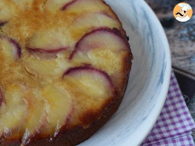 Gâteau renversé à la pêche, moelleux, fondant et caramélisé - photo 9