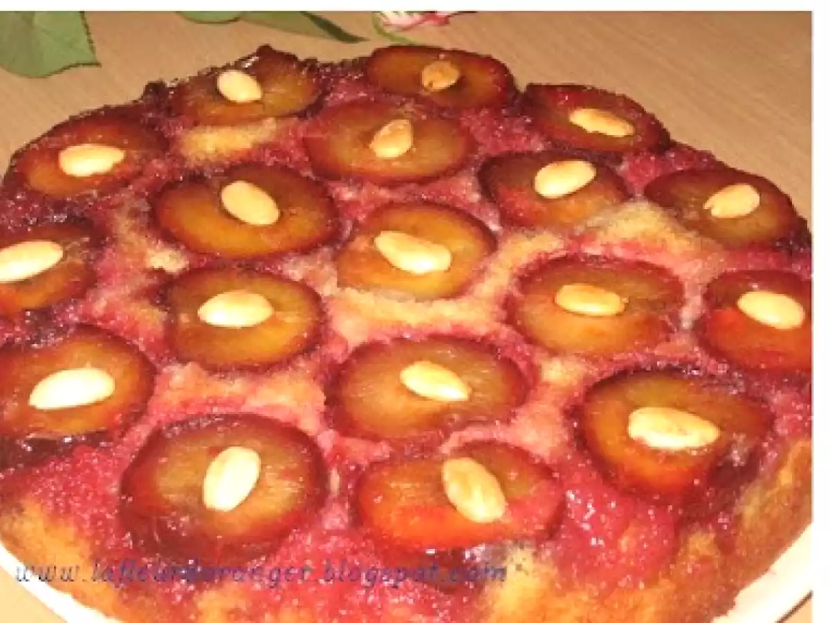 Gâteau renversé aux pruneaux