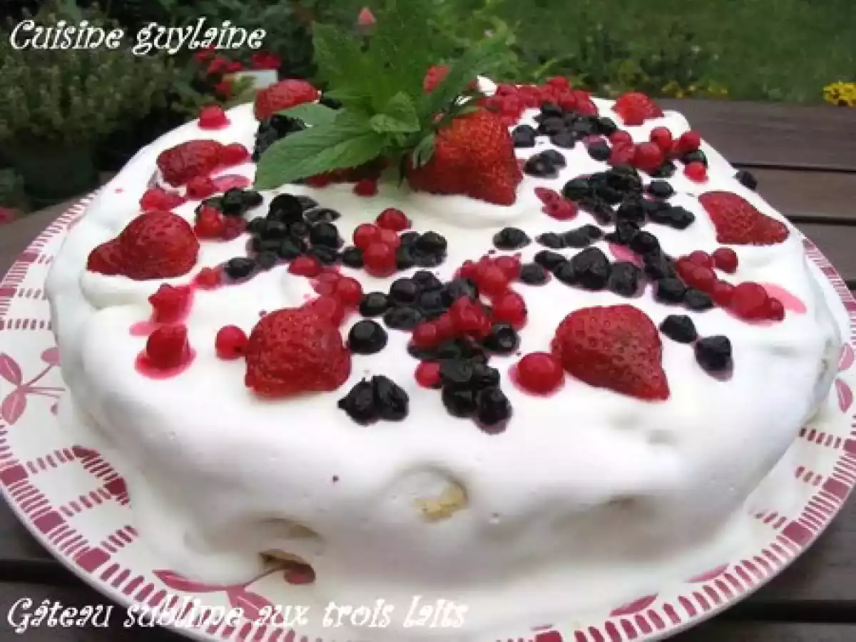 Gateau sublime aux trois laits - photo 2