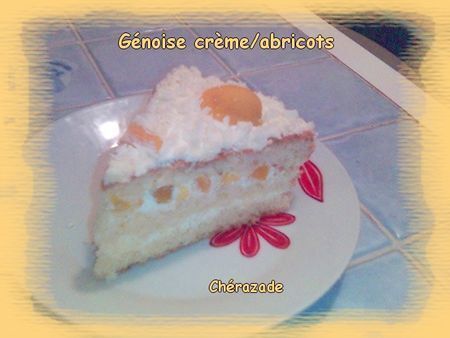 Genoise Creme Abricots Recette Ptitchef