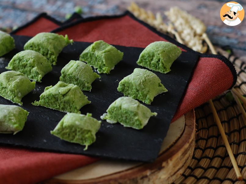 Gnocchis de petits pois sans œufs : prêts en un rien de temps!