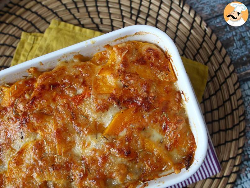 Gratin au potiron et au fromage, parfait pour l'automne!