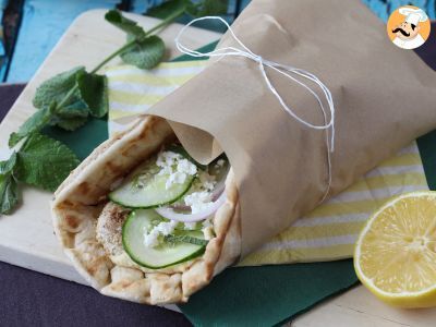 Recette Gyros au poulet, le sandwich grec que vous aller adorer!