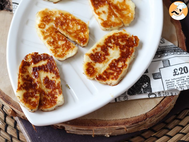 Halloumi cuit à la poêle en version sucré salé au miel et romarin - photo 2