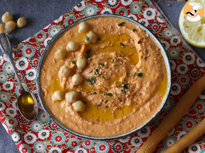 Houmous aux poivrons rouges, la tartinade parfaite pour l'apéro! - photo 2