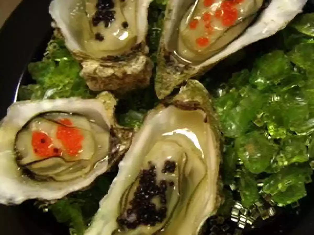 Huitre aux oeufs de poissons